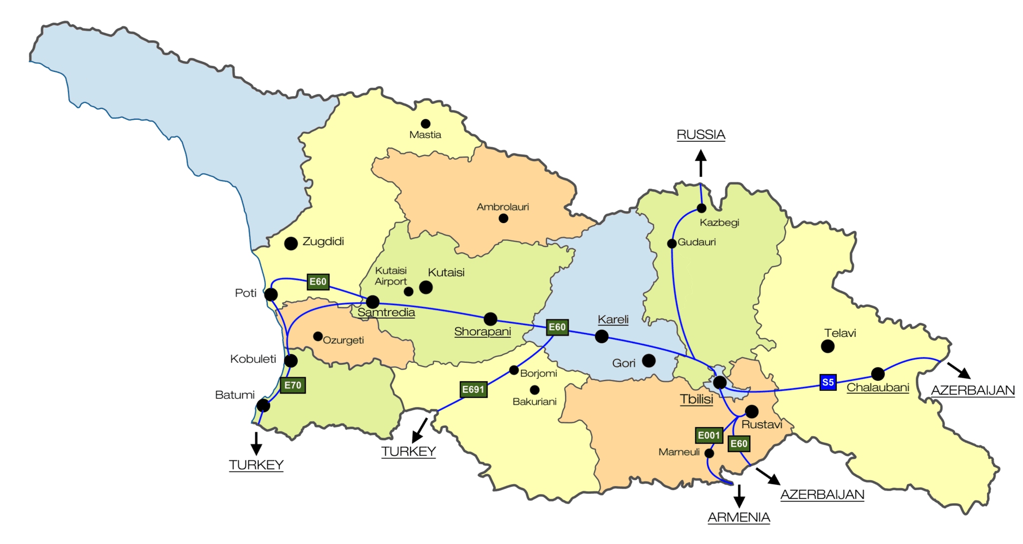 Map of MOVEO charging locations across Georgia